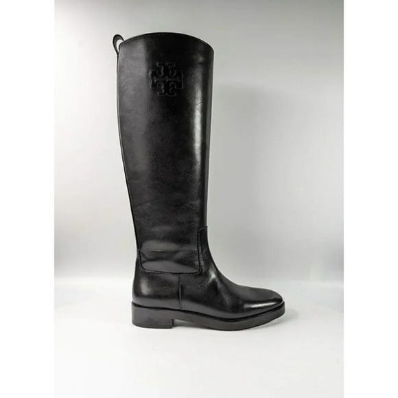 Tory Burch Women's The Riding Boot Milano Mezzo Calf Black Size 6 (MSRP $648) - Picture 4 of 12